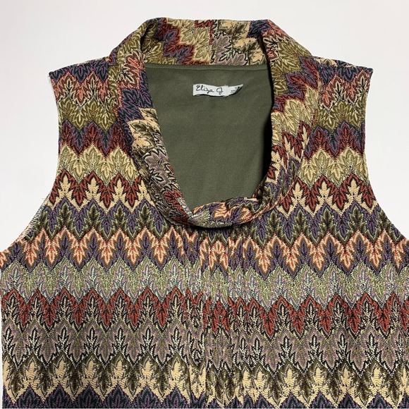 LAST CHANCE! Y2K Vintage Missoni Style Stripe Dress Like New M - Picture 8 of 8